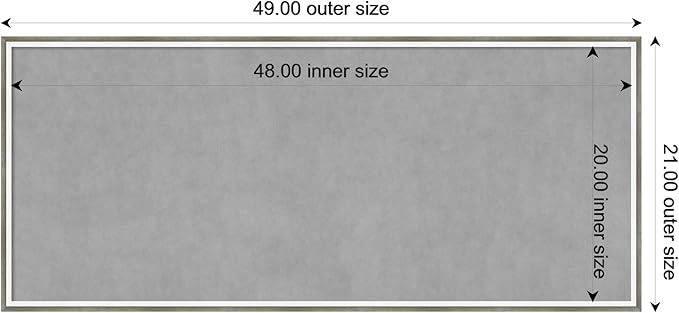 Amanti Art Silver Framed Magnetic Board 21x49 Oversize Vision Board - Image 4