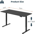 FitStand Adjustable Stand Up Desk, Large 71x31 Inches Height Adjustable - Image 3