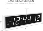 Ivation Oversized 24" Large Digital LED Clock | Big Digital Clock - Image 2