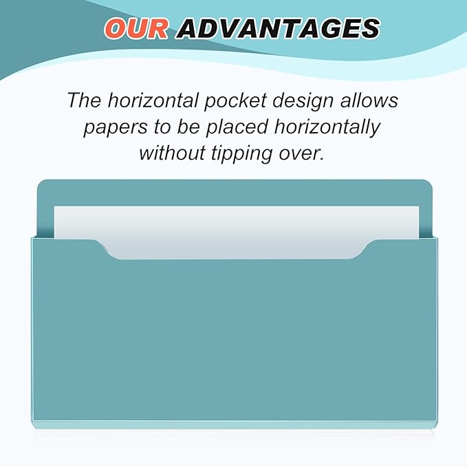 Feifeiya Magnetic Pocket File Holder Large File Folder Organizer Paper Mail - Image 3