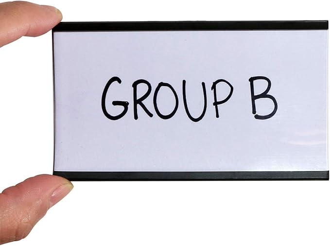 SmartSign Magnetic 'C' Channel Label Holders | 2.5" x 4" Pack of 10 - Image 2