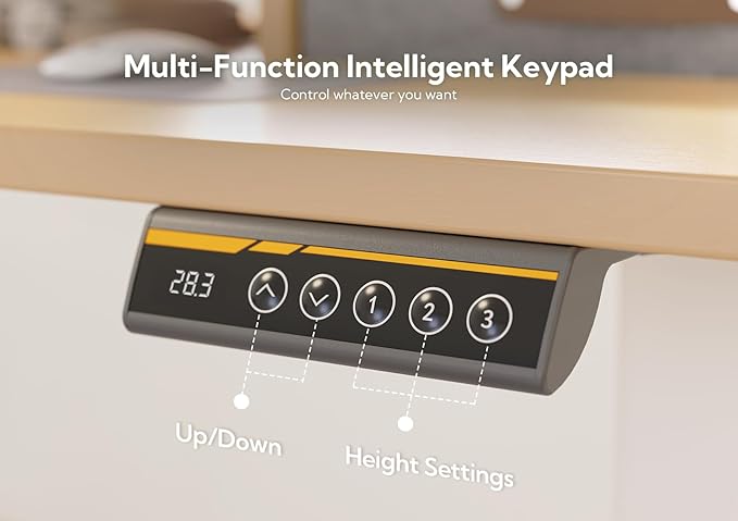 Claiks Standing Desk with Drawers, Stand Up Electric Standing Desk Adjustable - Image 8