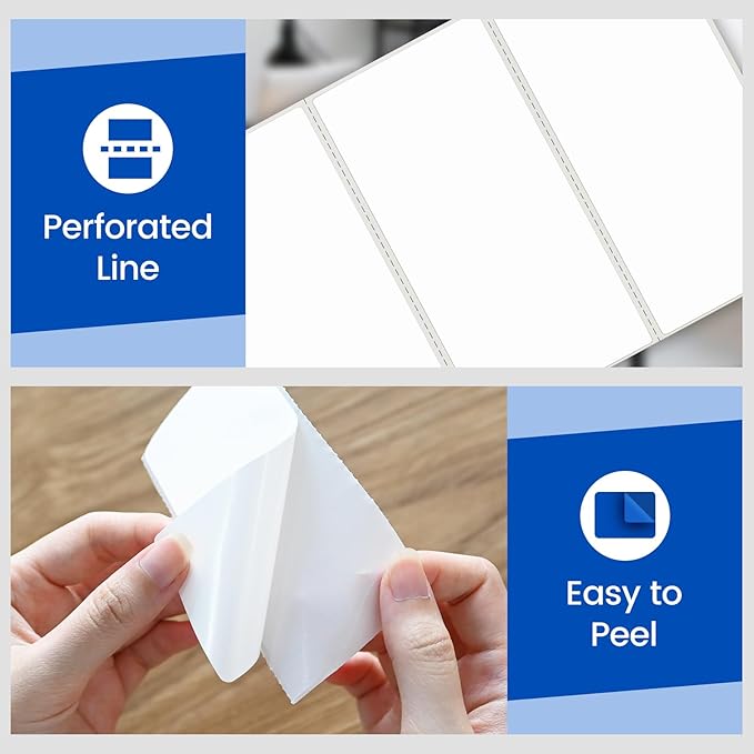 L LIKED 4" x 2" Blank Removable Labels - Image 4