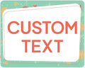 Custom Sign, Custom Street Sign, 11 Font Colors, 13 Font Styles, 4 Hole Options
