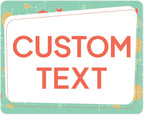 Custom Sign, Custom Street Sign, 11 Font Colors, 13 Font Styles, 4 Hole Options