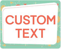 Custom Sign, Custom Street Sign, 11 Font Colors, 13 Font Styles, 4 Hole Options by MySignCenter