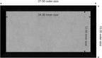 Amanti Art Black Framed Magnetic Board 15x27 Small Vision Board - Image 3