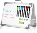 Small Dry Erase White Board – TANKEE Magnetic Desktop Foldable Whiteboard by Tankee