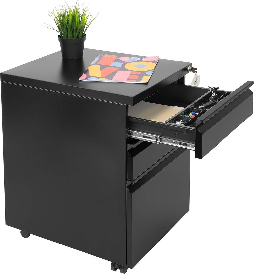 mount-it! 3 drawer file cabinet with lock and, view 11