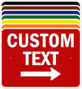 Custom Arrow, Custom Directional Sign, Right Arrow, 18x24 Inches, Rust Free by MySignCenter