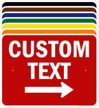 Custom Arrow, Custom Directional Sign, Right Arrow, 18x24 Inches, Rust Free by MySignCenter