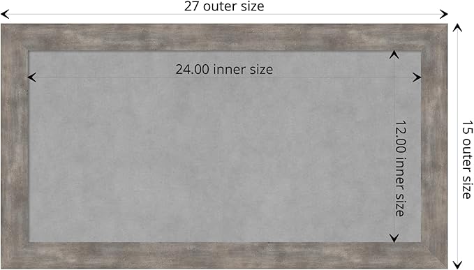 Amanti Art Silver Framed Magnetic Board 15x27 Small Vision Board - Image 4