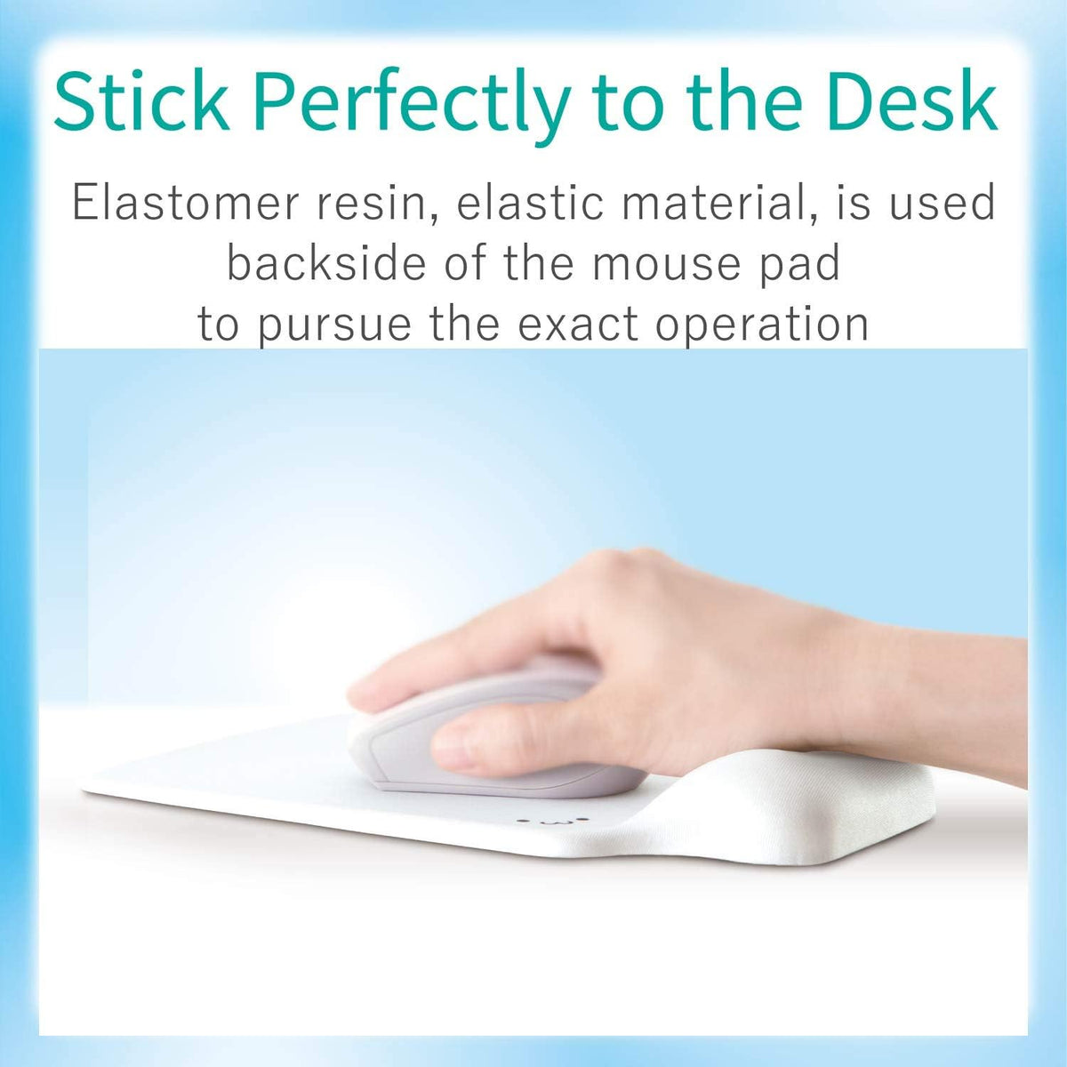 ELECOM Ergonomic Mouse Pad with Wrist Rest Gel Type for Laptop, Office & ...