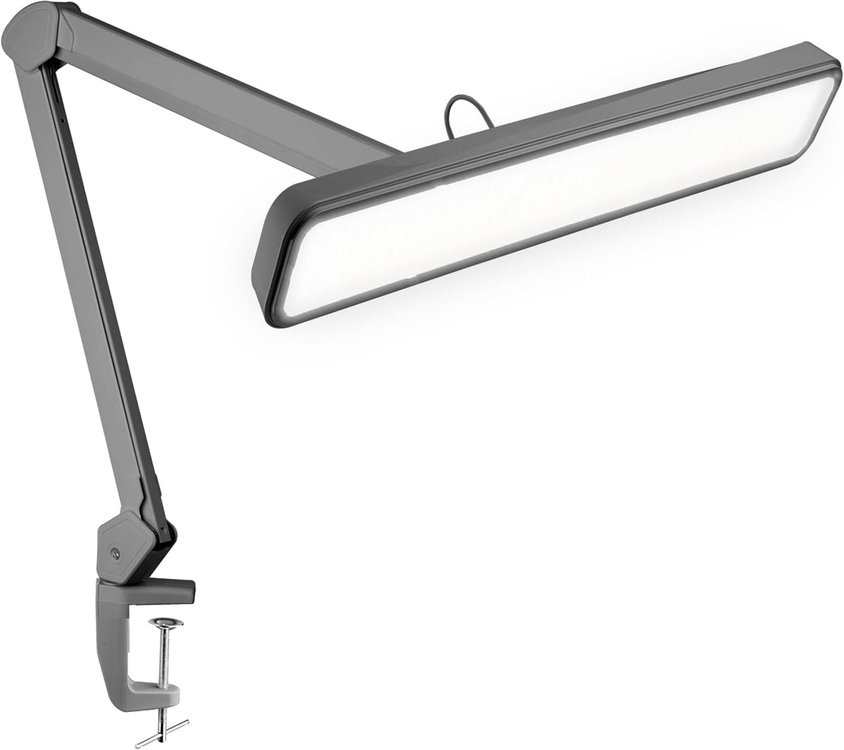 Neatfi 2500LM LED Task Lamp w/Clamp, 22-Inch Wide Head, Non-CCT (Silver)