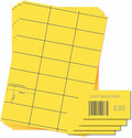 OfficeGear Yellow Shelf Edge Labels 21-up 38x70mm Printable A4 Card Perforated by OfficeGear