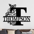 Custom Metal Signs | Personalized Monogram Name Sign | Outdoor Wall Art - Image 3