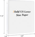 CIXILDTS 1-inch Round Ring Binder, Durable 1" 3 Ring Binder Fit Letter Size - Image 2