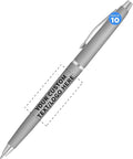 DISCOUNT PROMOS Custom Langham Ballpoint Pens Set of 10, Personalized Bulk Pack by DISCOUNTPROMOS