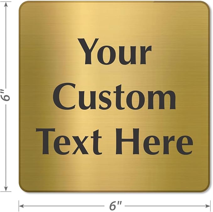 SmartSign Custom Brass Sign - Image 5