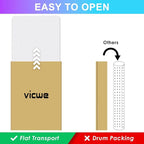 Vicwe Office Chair Mat for Carpet, Easy Rolling Hard Mat for Office Chair on - Image 2