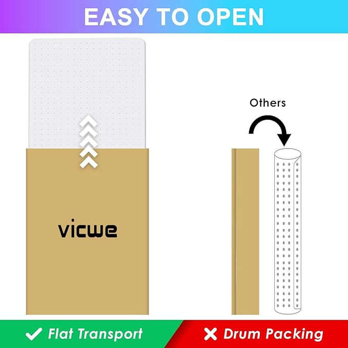 Vicwe Office Chair Mat for Carpet, Easy Rolling Hard Mat for Office Chair on - Image 2