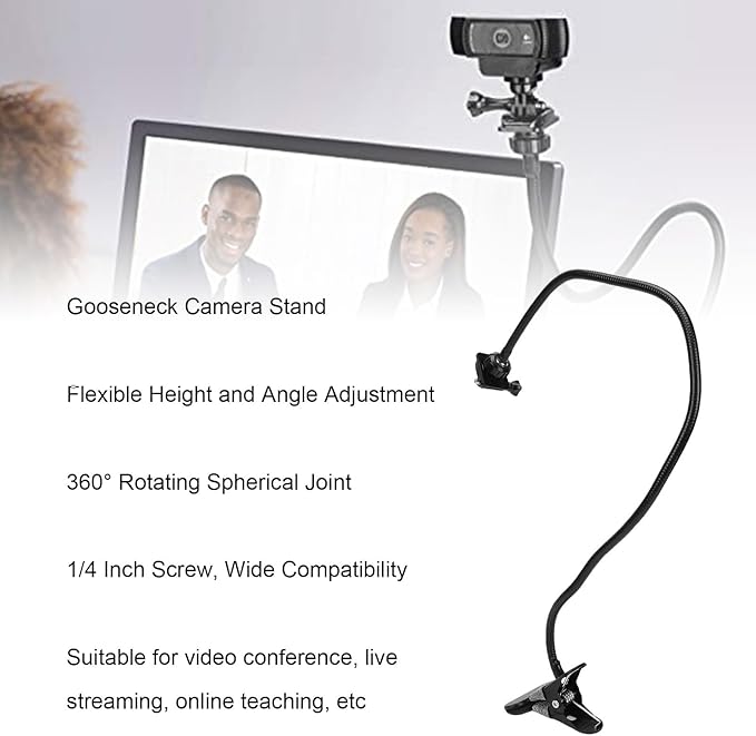 Tangxi Webcam Standfor Desk, Flexible Gooseneck Camera Stand - Image 3