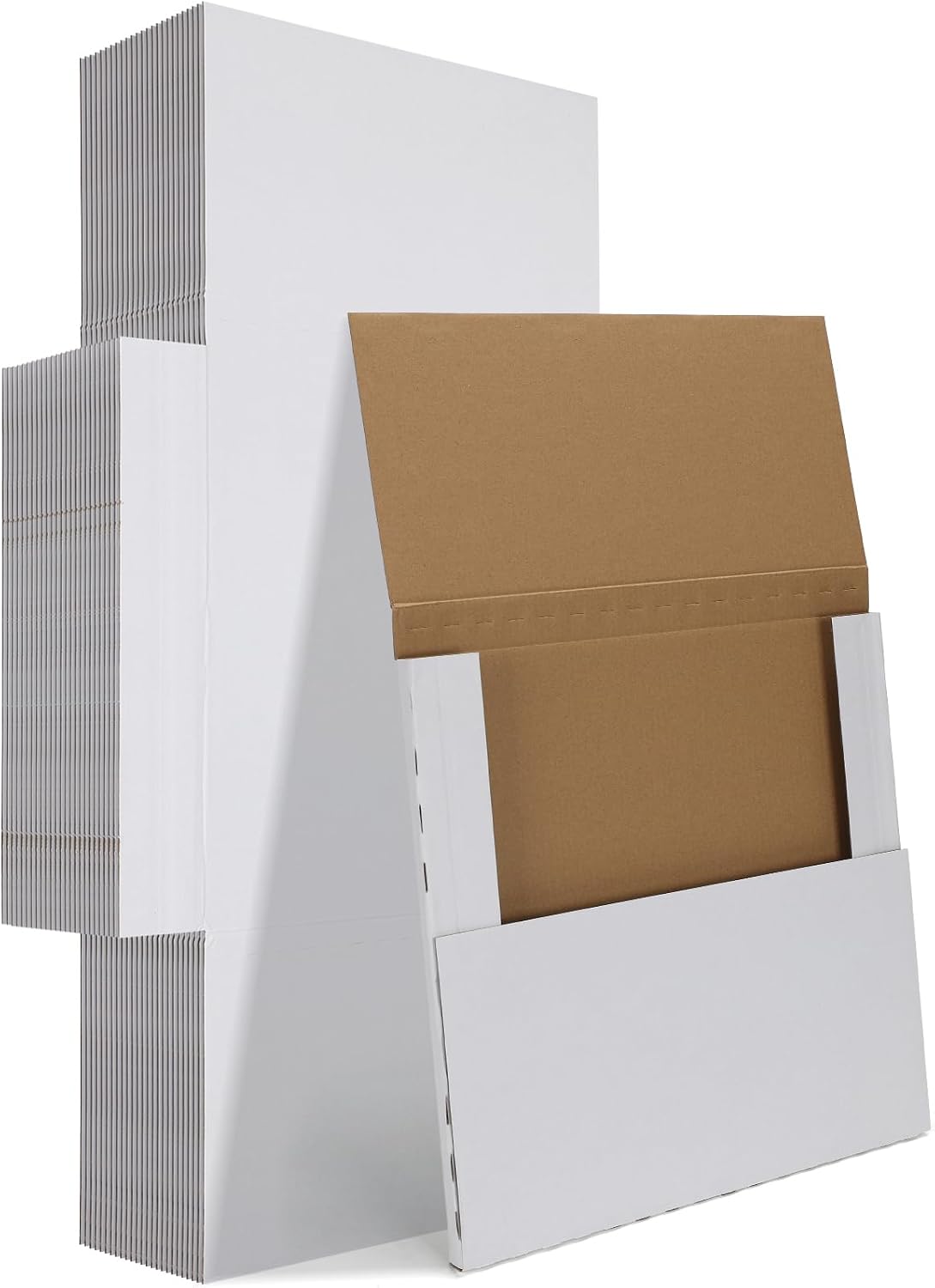 horlimer 12.8x12.8x1 vinyl record shipping boxes set of, main product view