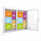 48x36 Inch Lockable Enclosed Bulletin Board, Weather-Resistant Outdoor - Image 2