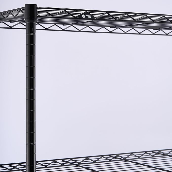 M MZG 1400 lbs 4 Tier Storage Rack Metal Wire Shelving Unit, Storage Standing - Image 9