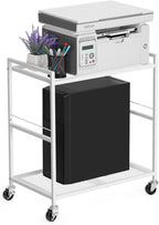OYEAL Computer Tower Stand, PC Tower Stand Metal Rolling Cart Holds up to 40lbs - Image 3
