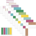 ELII 500 PCS Sticky Index Tabs 21 Sets, Colorful Book Tabs Sticky Tabs by OfficeArtCraftsProducts