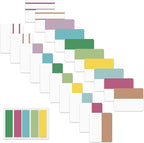 ELII 500 PCS Sticky Index Tabs 21 Sets, Colorful Book Tabs Sticky Tabs by OfficeArtCraftsProducts