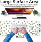 Cute Polka Dot Minimalist Green Keyboard Pad Simple & Atmospheric Desk Mat XL - Image 6