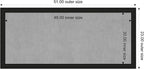 Amanti Art Black Framed Magnetic Board 23x51 Oversize Vision Board - Image 3