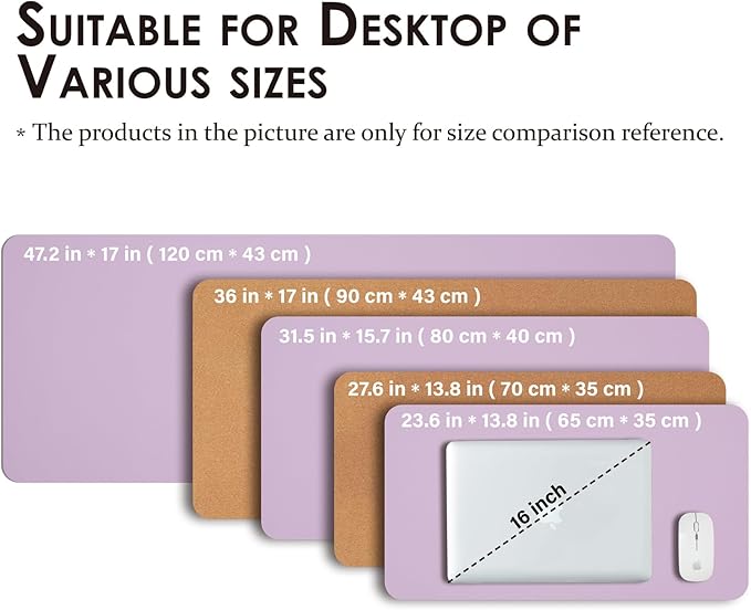 Cork Purple Desk Mat - Image 5