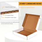 JOWLOT 12x9x2 inch Small Shipping Boxes Set of 25 - Image 2