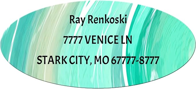 Made in USA Custom Return Address Stickers Labels Customized Mailing Label by HOOKAH+SUN