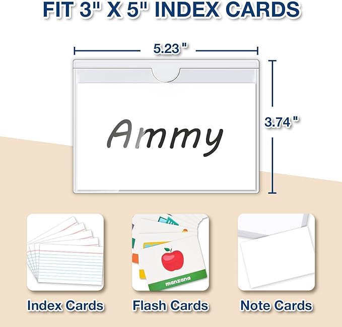 H4D 24 Pack Labels for Storage Bins, Tote Label Pockets for Organizing Storage - Image 3