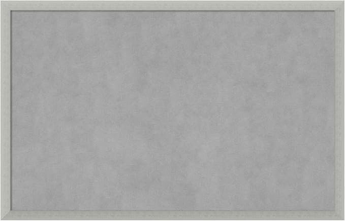 Amanti Art Silver Framed Magnetic Board 22x34 Large Vision Board by AmantiArt
