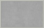Amanti Art Silver Framed Magnetic Board 22x34 Large Vision Board by AmantiArt