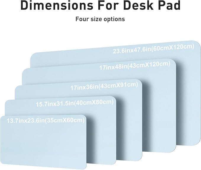 Aothia Faux Leather Desk Mat – Large Mouse Pad, Non-Slip PU Leather Blotter - Image 5