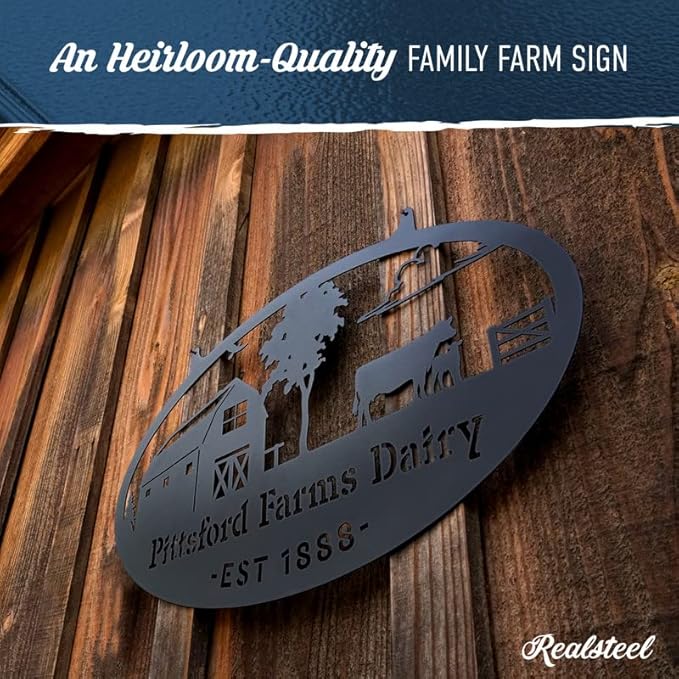 RealSteel Personalized Metal Farmhouse Sign - Image 4