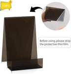 ZOEY Acrylic Book Stand with Ledge Black Display Easels Plate - Image 3
