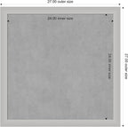Amanti Art Silver Framed Magnetic Board 27x27 Medium Vision Board - Image 3