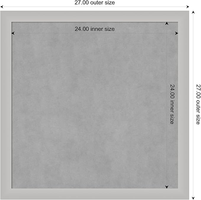 Amanti Art Silver Framed Magnetic Board 27x27 Medium Vision Board - Image 4