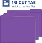 File Folder, PANDRI 120 Pack File Folder, 1/3 Cut Tab, Letter Size, Filing - Image 3