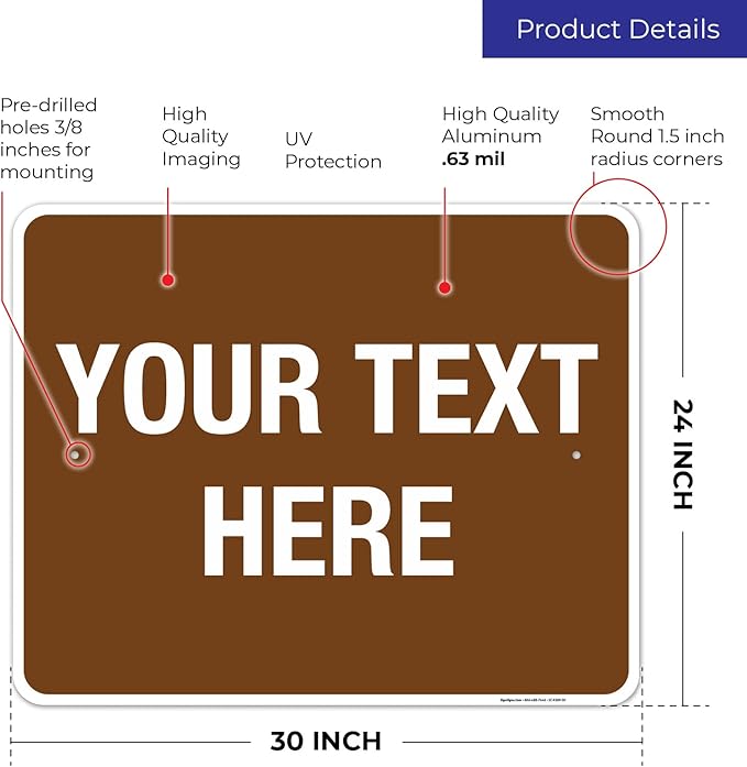Custom Sign, Personalized Metal Signs, Customize - Image 3