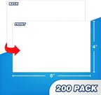 Chell 200 Count Blank Index Cards 4x6 Inch Heavyweight, No Bleed-Through - Image 3