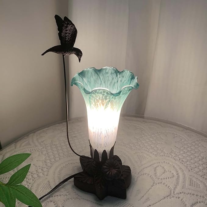 Bieye LS08 Lily Flower Blown Glass Lampshade - Image 4