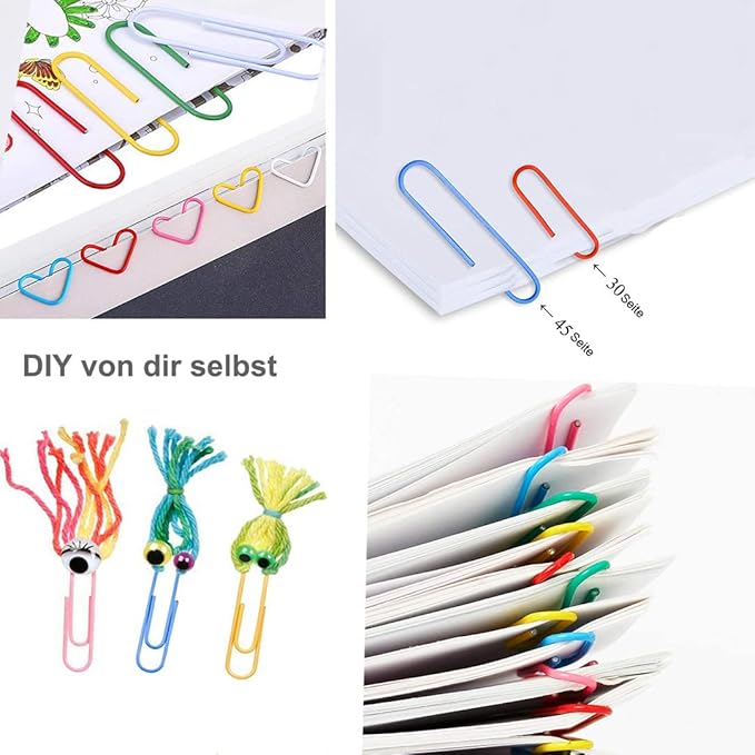 Vinaco Paper Clips Colorful, Durable and Rustproof, Coated Large Paperclips - Image 6